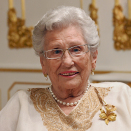 Prinsesse Astrid, fru Ferner, fotografert i anledning hennes 90-årsdag. Foto: Sven Gj. Gjeruldsen, Det kongelige hoff